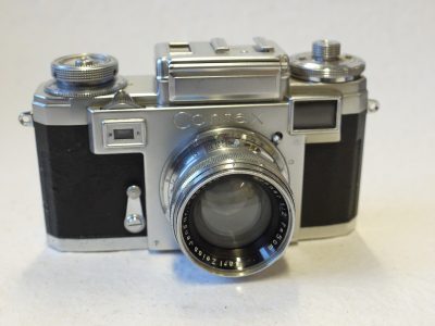 Zeiss Ikon Contax IIIa selenium metered coupled rangefinder camera + Carl Zeiss Jena 5cm f2 Sonnar Single coated chrome, front cap & The Contax Way, book by H Freytag c1939. Hardback (UNCOMMON BOOK. 140 pages in English)