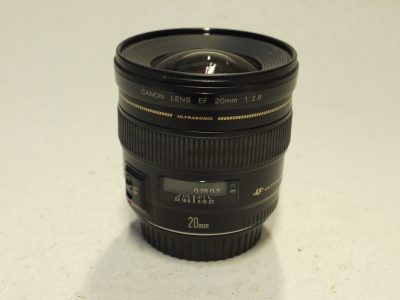 Canon EF 20mm f2.8 USM lens + makers rear cap