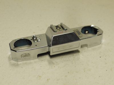 Zeiss Ikon Contarex Electronic/Super Electronic Chrome Top Plate complete with glass window & shutter release button