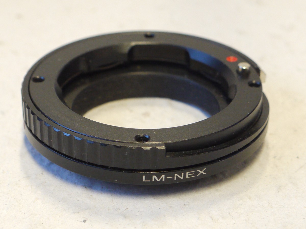mwclassiccameras-20250103-54 Unamed Chinese made LM-NEX Lens Mount Adapter for using Leica M lenses on Sony NEX Cameras