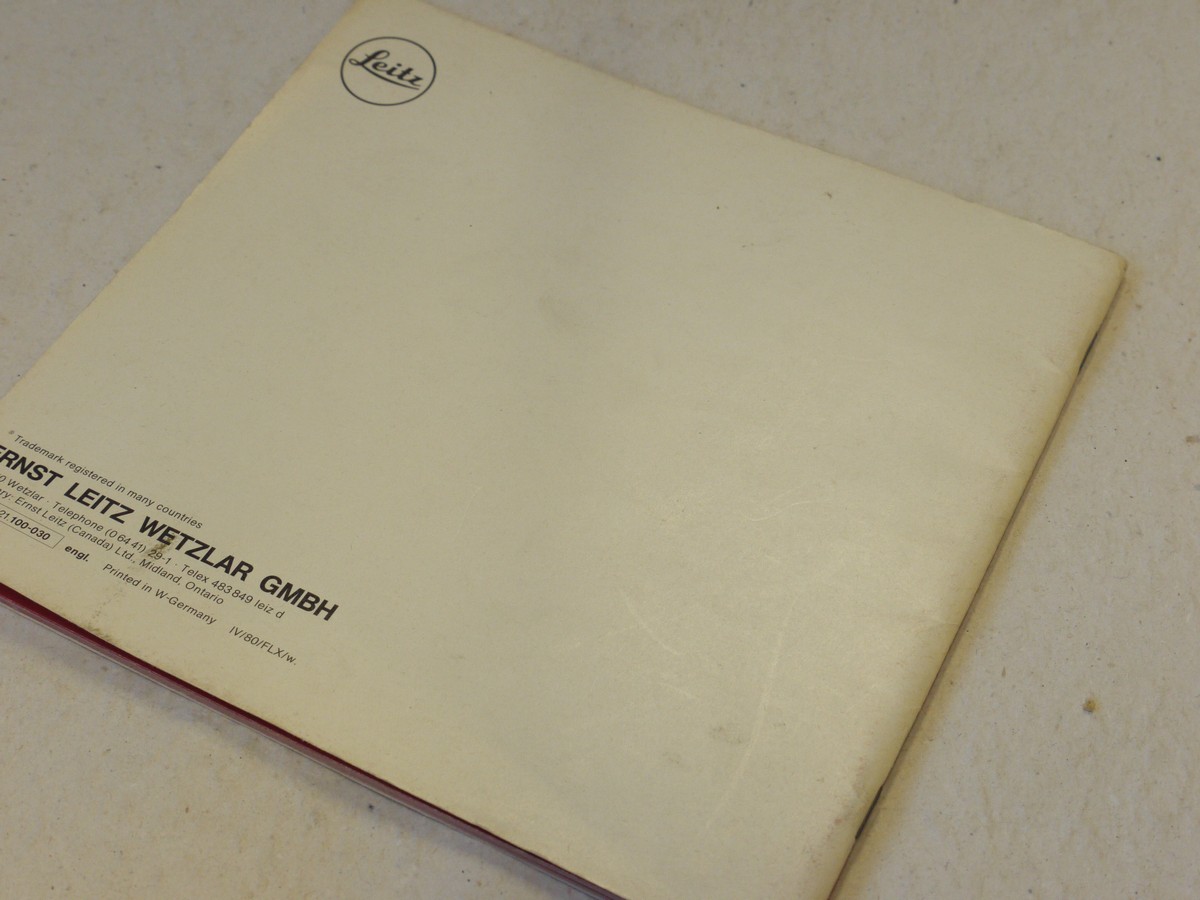 mwclassiccameras-20250110-158 Leitz "Oskar Barnack Centenary, Oskar Barnack, the designer of the LEICA - the father of 35mm photography" c1980. 60 pages in English