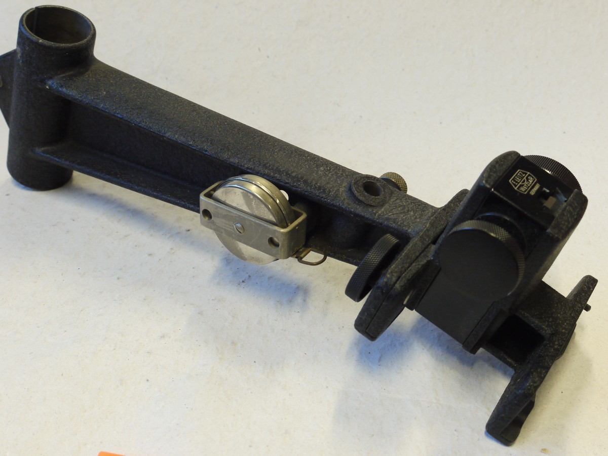 mwclassiccameras-20250110-190 Leitz Side Arm Copying Accessory for mounting on copying stand column + Fine-focusing platform & tape measure