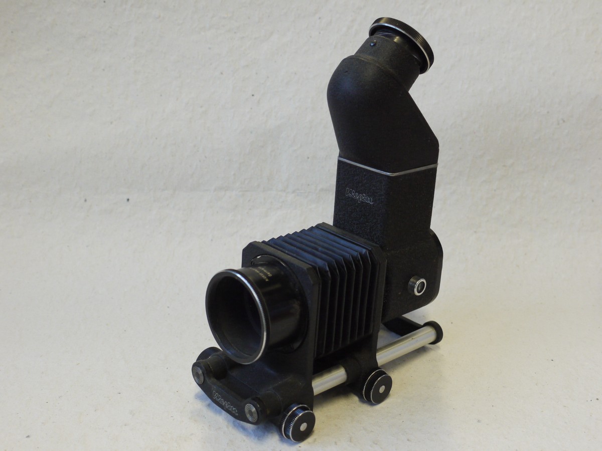 mwclassiccameras-20250110-50 Kilfitt L39 Reflex housing with 45 degree finder + Kilfitt L39 manual bellows Unit & Kilfirr L39 Extension tube. NO MIRROR MECHANISM