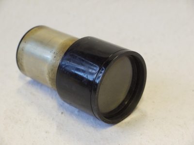Ross 4 3/4 Inch Projections lens, black & brass barrel. No Iris. UNCOMMON