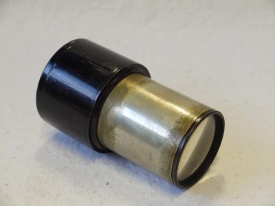 Ross 4 3/4 Inch Projections lens, black & brass barrel. No Iris. UNCOMMON
