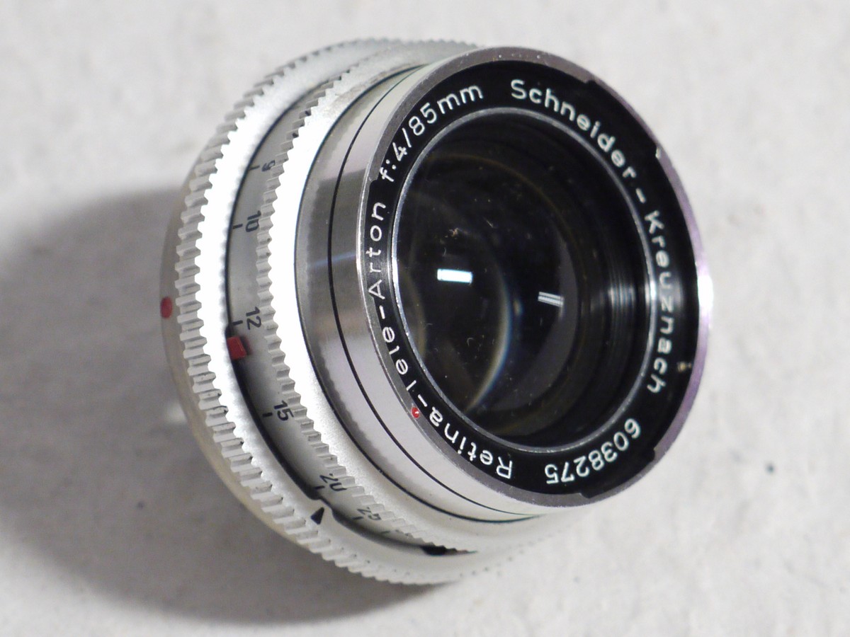 mwclassiccameras-20250124-226 Schneider 85mm f4 Retina-Tele-Arton Deckel DKL mount Retina Reflex lens + Keeper case