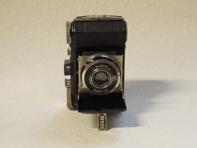 Kodak Retina I Type 117 35mm folding camera, black & nickel, with 5cm f3.5 Xenar lens in Compur shutter. UNCOMMOPN 1st MODEL FOLDING RETINA CAMERA