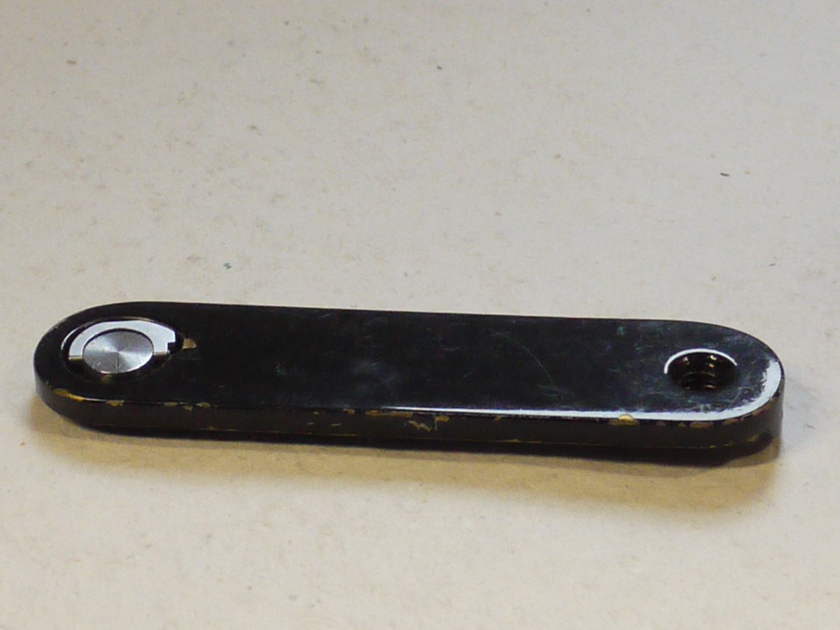 mwclassiccameras-20250131-178 Leitz Leica M2/M3 Black Paint Baseplate. No engraving