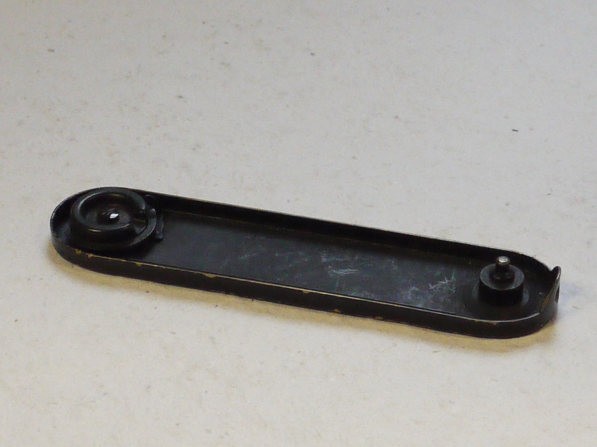 mwclassiccameras-20250131-179 Leitz Leica M2/M3 Black Paint Baseplate. No engraving