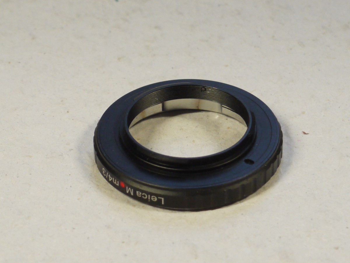 mwclassiccameras-20250131-257 Chinese made Leica M-m4/3 lens mount adapter, for using Leica M lenses on Micro Four Thirds + Box