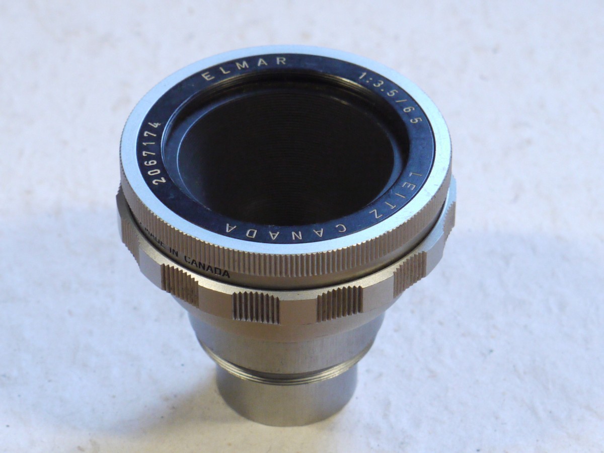 mwclassiccameras-20250207-95 Leitz Canada 65mm f3.5 Elmar Macro Visoflex lens + Leitz Caps & matching numbered Box