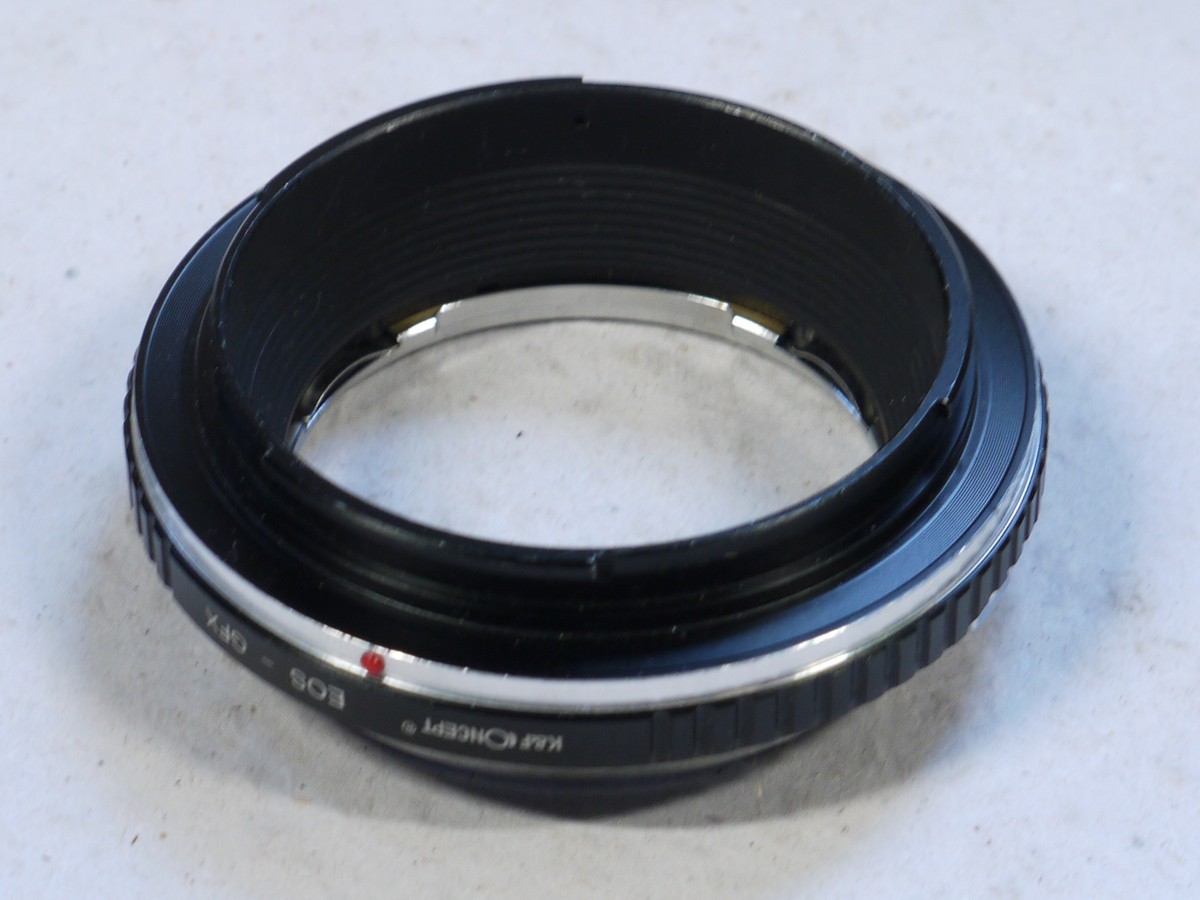 mwclassiccameras-20250214-102 K&F Concept EOS-GFX mount adapter for using Canon EOS lenses on the Fuji GFX Camera