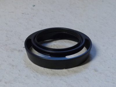 Unamed 49mm Screw-in metal lens hood with vents (Vents position adjusts when hood is rotated on its mount
