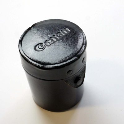Canon Original black leather lens case (102mm x 80mm)