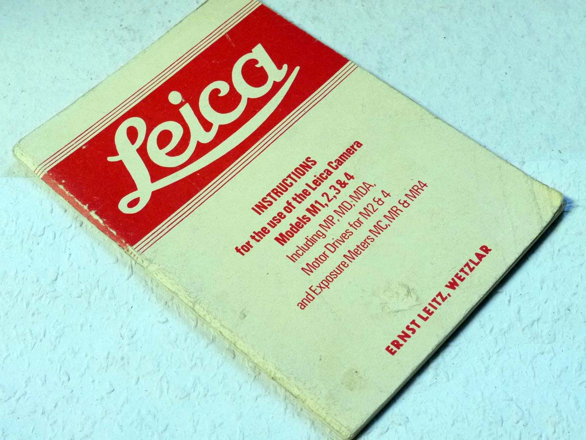 mwclassiccameras-20250221-67 Leitz Official Reprint "Leica Instructions for the use of the Leica Camera Models M1, 2, 3, 4" 68 pages in English
