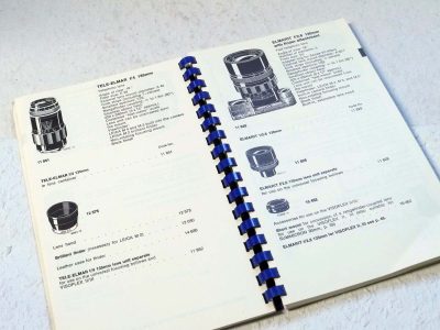 Leitz General Catalogue of Photographic Equipment c1971. 158 pages in English
