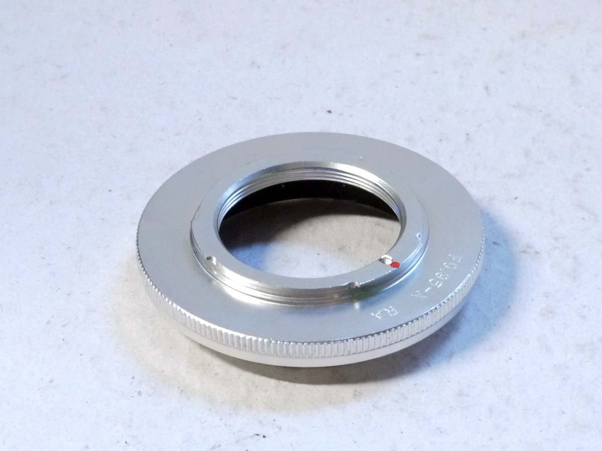 mwclassiccameras-20250221-84 Hand-Made Mount adapter for using the Canon 50mm f1.95 Dream lens on the Hasselblad X Digital Cameras. UNCOMMON