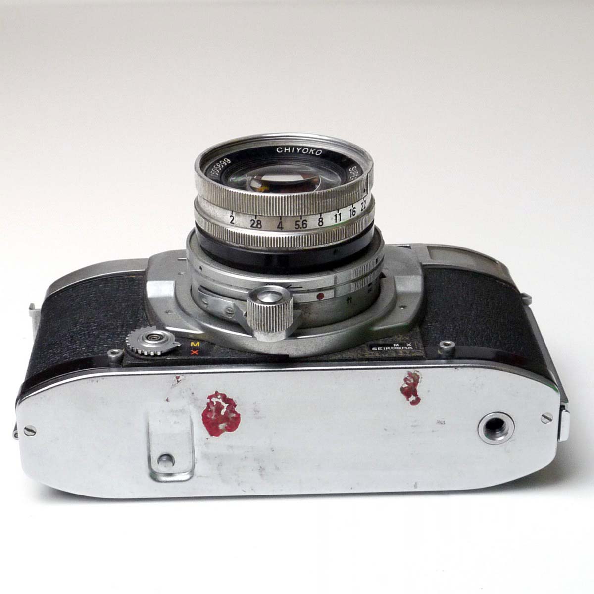 mwclassiccameras-20250228-170 Minolta Super A 35mm Copupled Rangefinder camera + Chitoko 5cm f2 Super Rokkor inbterchangeable lens. UNCOMMON CAMERA & F2 LENS. NEEDS REPAIR/CLEANING