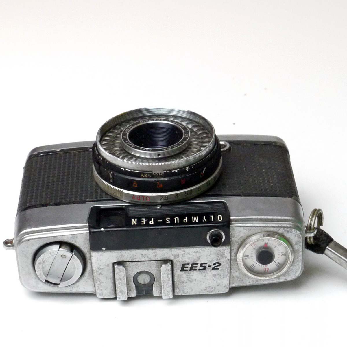 mwclassiccameras-20250228-194 Olympus Pen EES-2 35mm Half-Frame camera with 30mm f2.8 D Zuiko lens + Wrist Strap