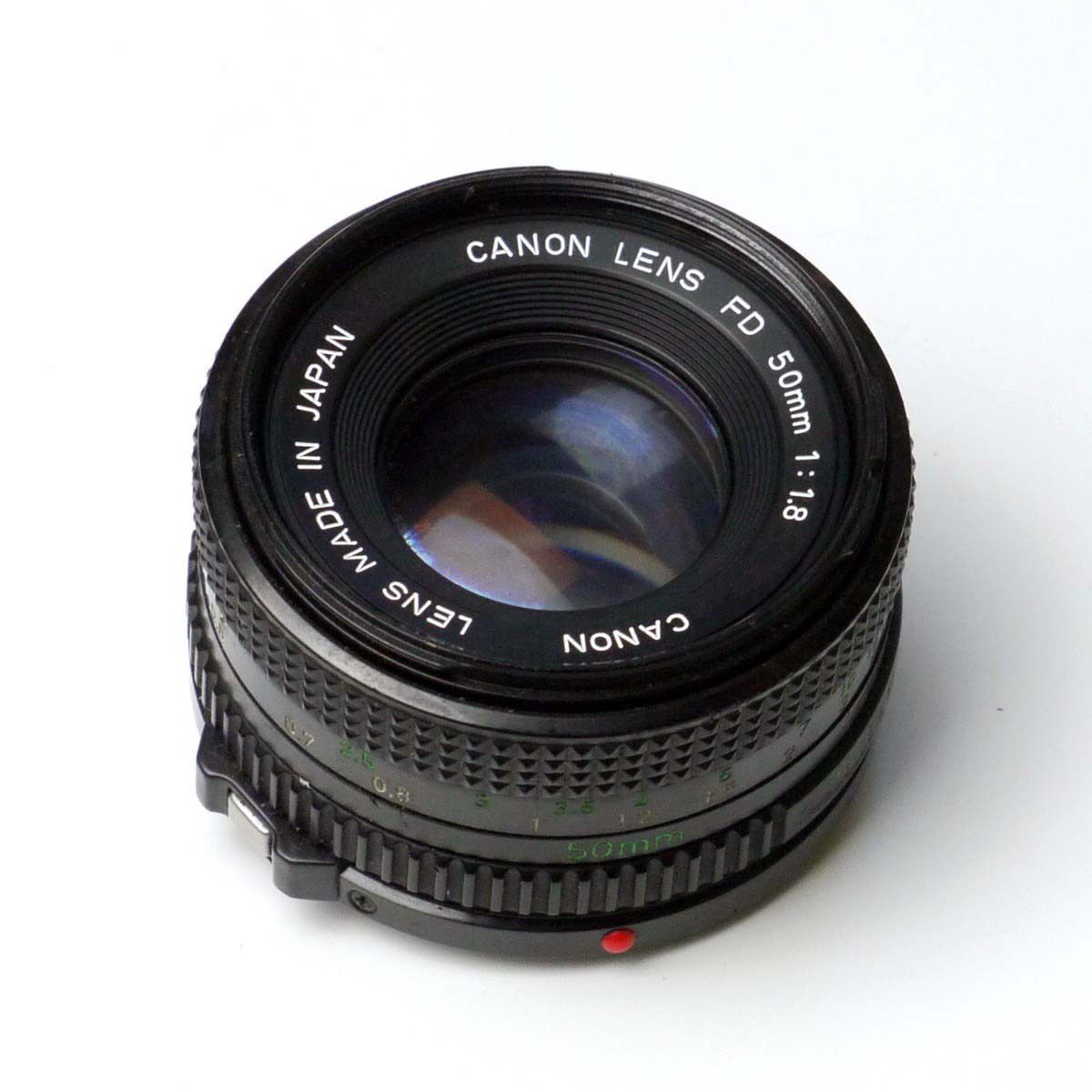 mwclassiccameras-20250228-48 Canon 50mm f1.8 manual focus FD mount lens. FOR SPRARE PARTS/CLEANING