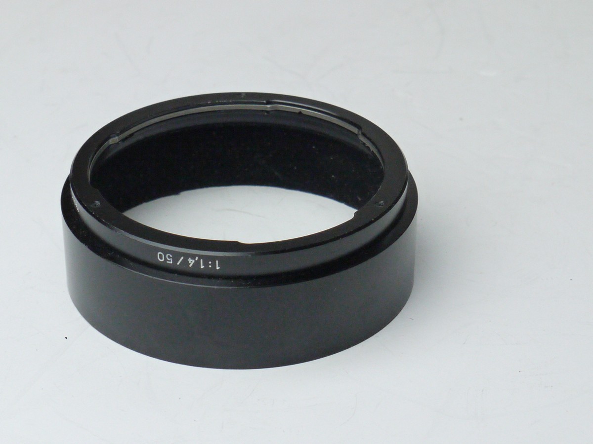 mwclassiccameras-20250314-102 Carl Zeiss bayonet metal lens hood for the 50mm f1.4 Planar T* ZE lens