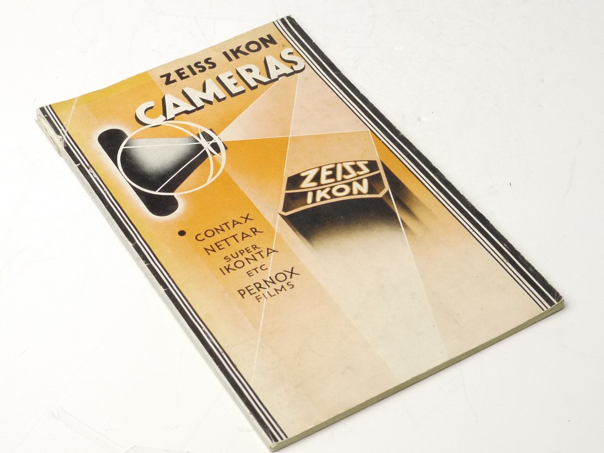 mwclassiccameras-20250321-239 Zeiss Ikon Cameras - Contax, Nettar, Super Ikonta etc booklet c1934. 64 pages in English