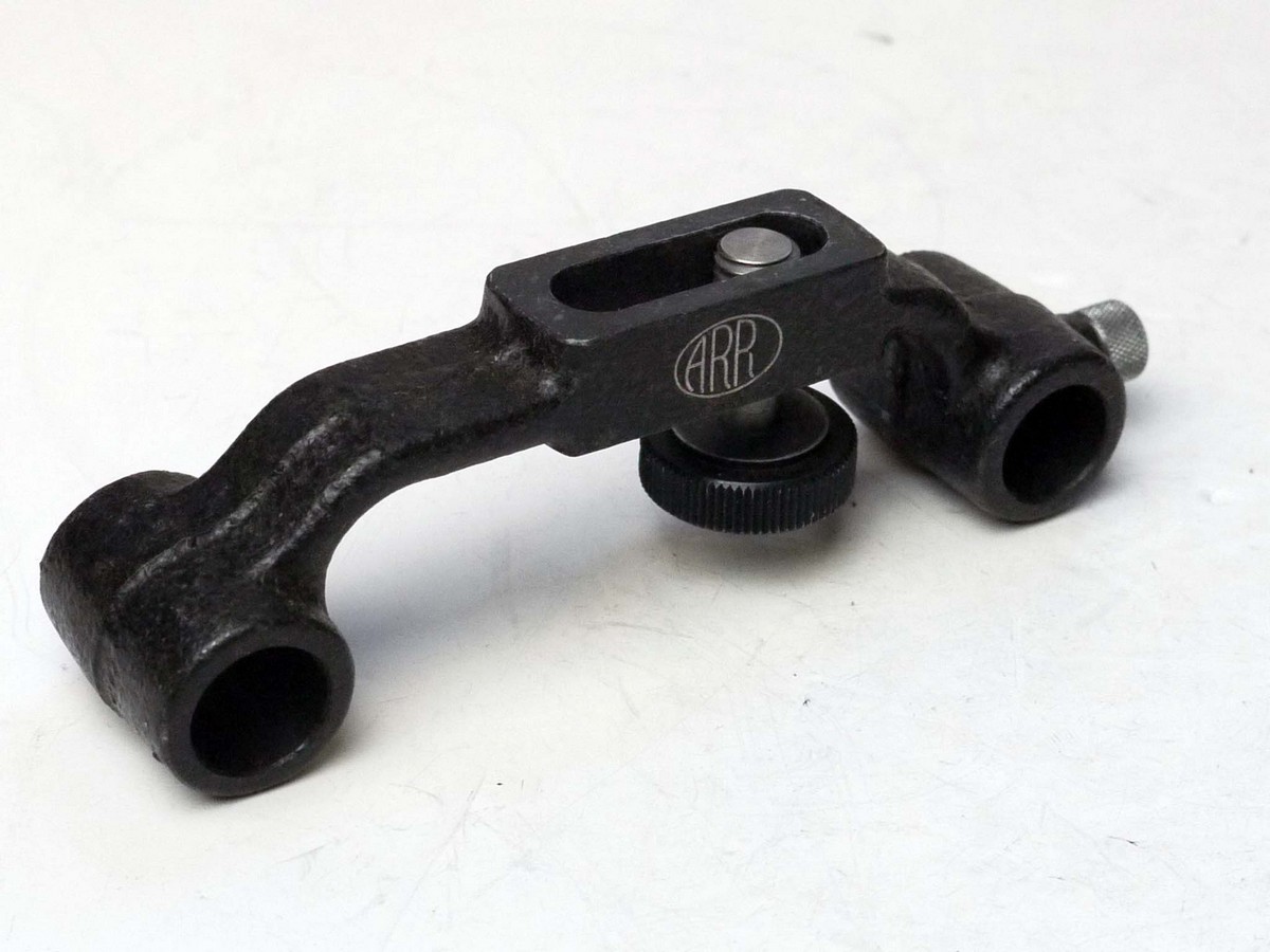 mwclassiccameras-20250328-117 Arriflex Metal device with tripod bush, connectiong to two columns, one with a fixing screw