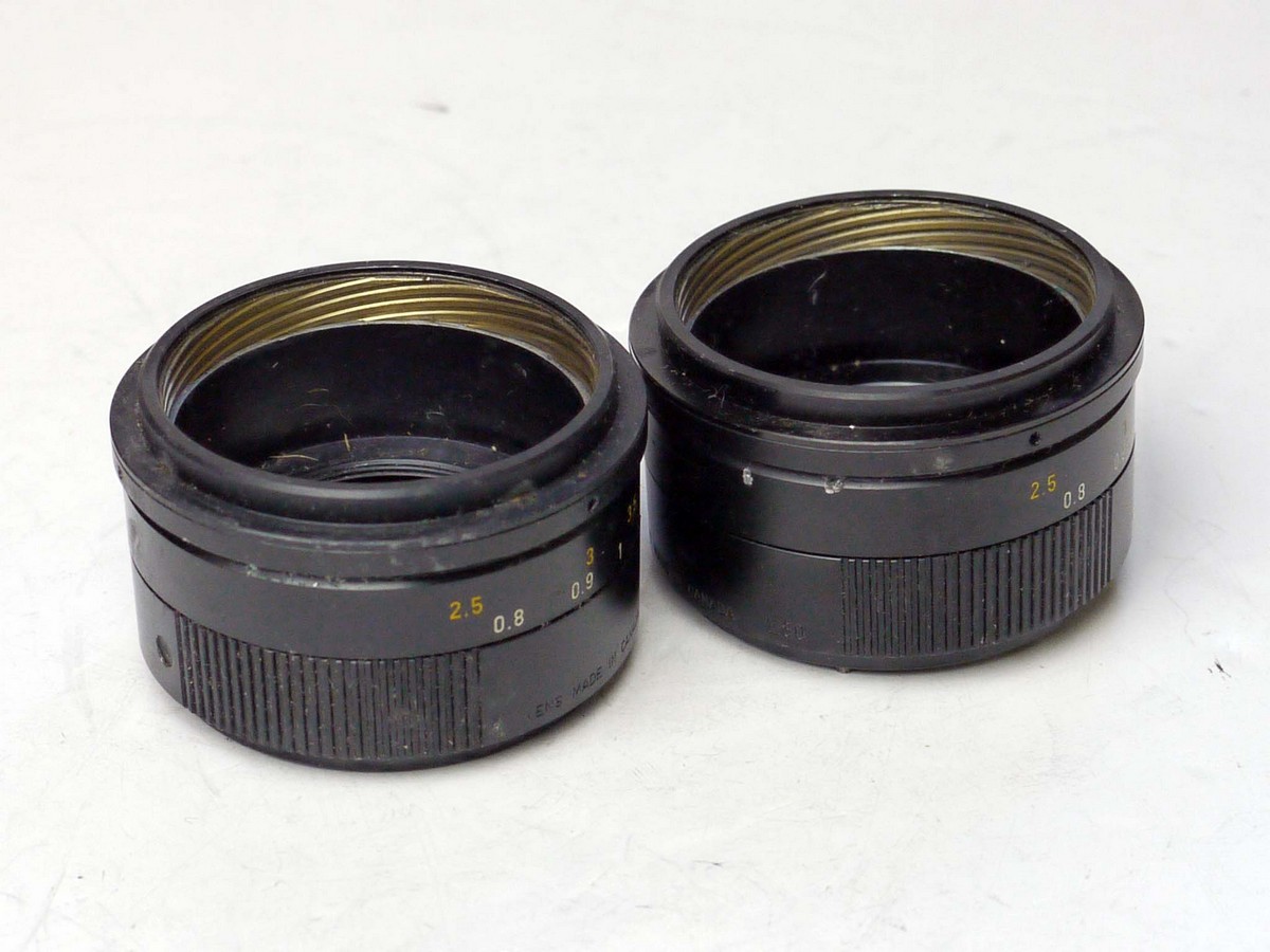 mwclassiccameras-20250328-142 Leitz Spare Parts. Two focusing barrels for the 75mm f1.4 Summilux M lenses. No mounts