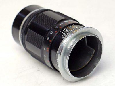 Canon 100mm f3.5 black Portrait lens in Canon/Leica L39 Rangefinder coupled screw mount. NEEDS SERVICE/REPAIR
