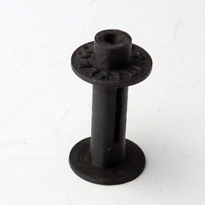 Zeiss Ikon Contax Plastic Take-Up Spool for vintage rangefinder cameras. Marked "Contax Petrakla" at the end
