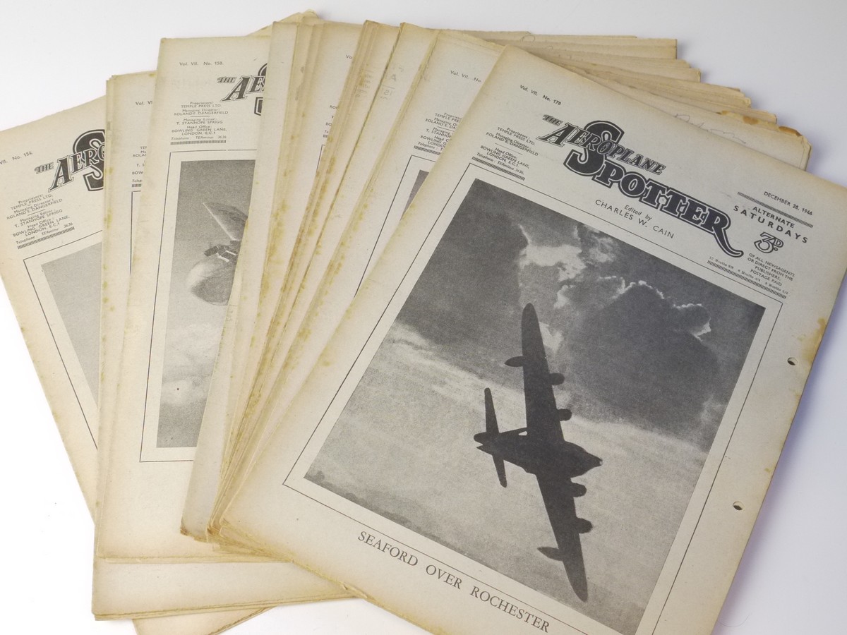 mwclassiccameras-20250411-148 The Aeroplane Spotter set of 26 Original 12-page Magazines from January 10th 1946 to December 28th 1946