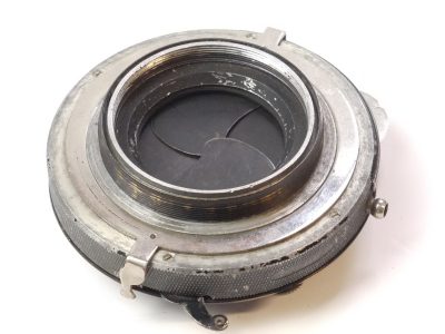 Berthiot Trousse 230mm Eurygraphe Series IV c lens in Compur shutter with Iris Diaphragm. Part of a Combination Trousse lens
