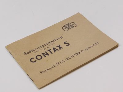 Zeiss Ikon Contax S Original Instruction Book. 24 pages in GERMAN