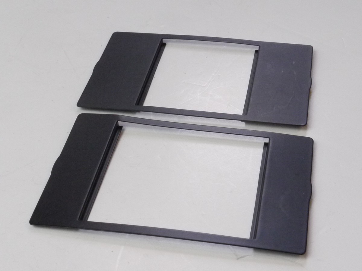 mwclassiccameras-20250425-171 Unbranded set of Two Metal Film Chambre masks (6x4.5 & 6x6) for inserting into 6x9 folding camera