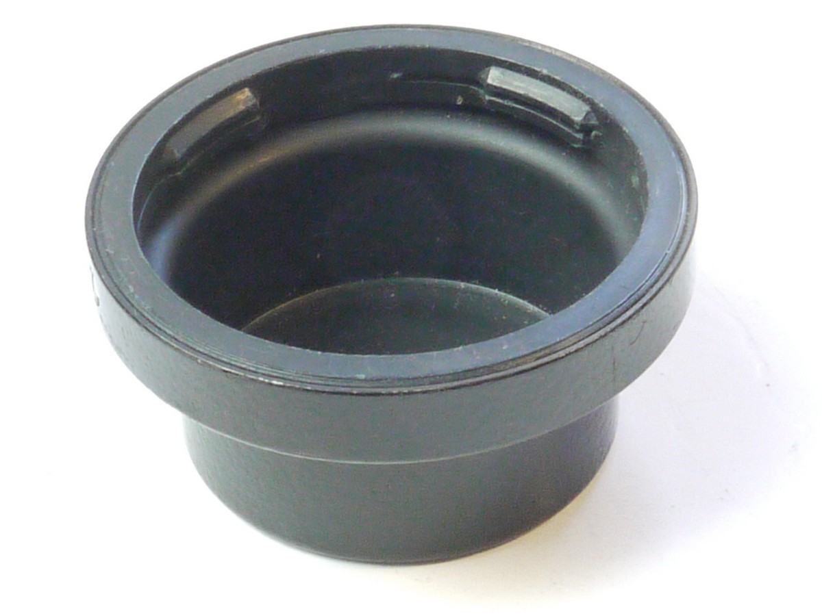 mwclassiccameras-20250502-157 Leitz M Rear Cap, black, with deep base for Super Angulon wide-angle M lens. UNCOMMON
