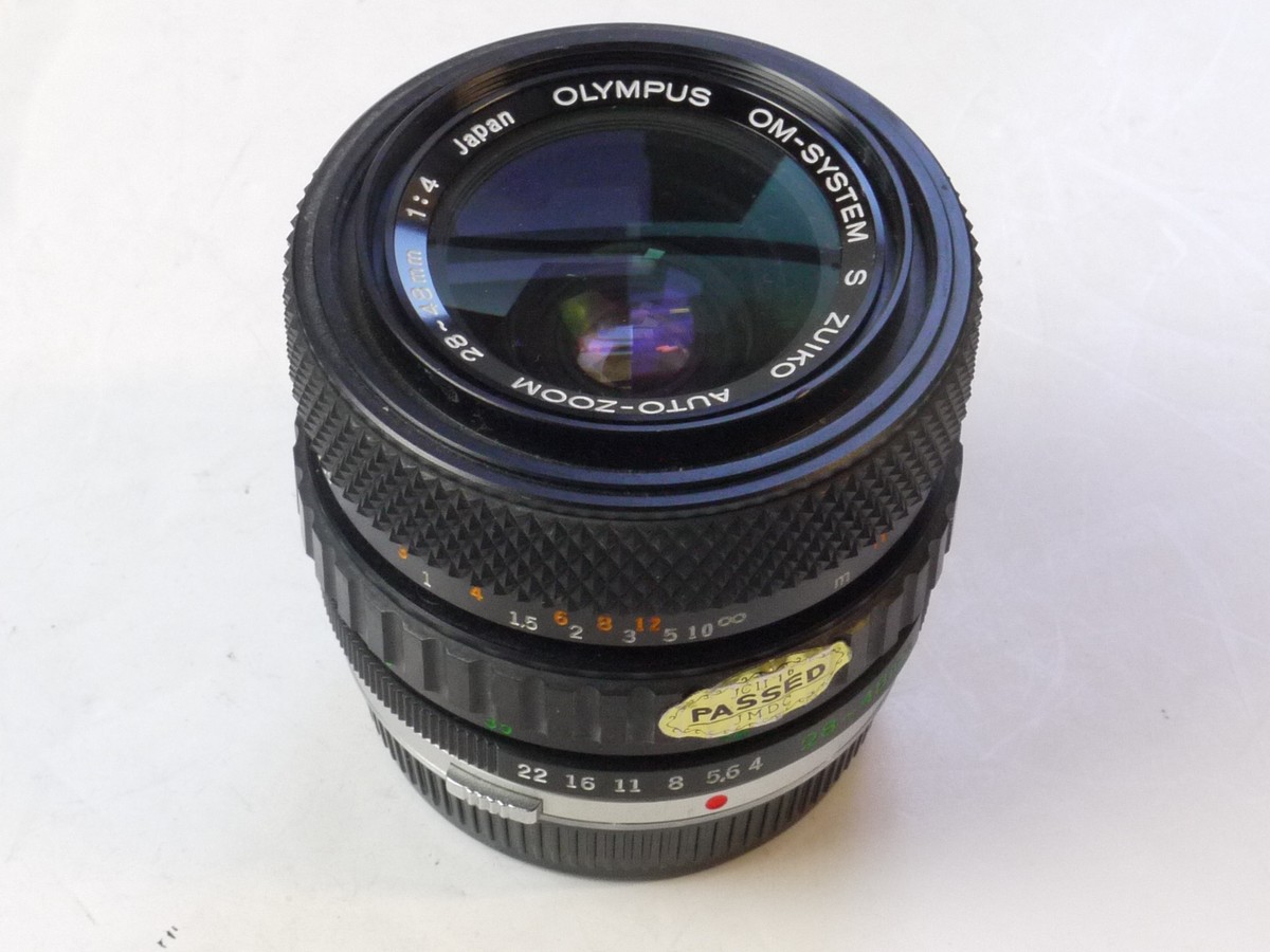 Olympus 28-48mm f4 S Zuiko Auto-Zoom manual focus OM mount lens +