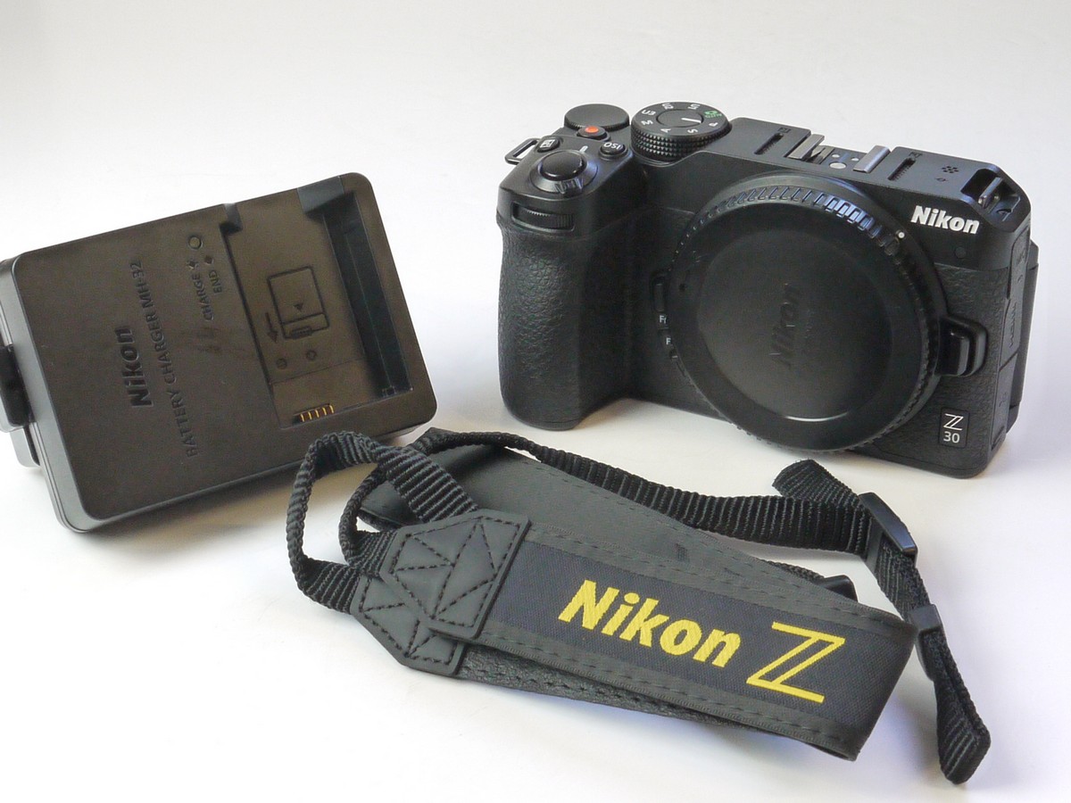 mwclassiccameras-20250523-1 Nikon Z30 20.8MP Digital Mirrorless camera Body, with Nikon EN-EL25 Battery, Nikon MH-32 Charger, Nikon body Cap & Nikon Back Neck Strap