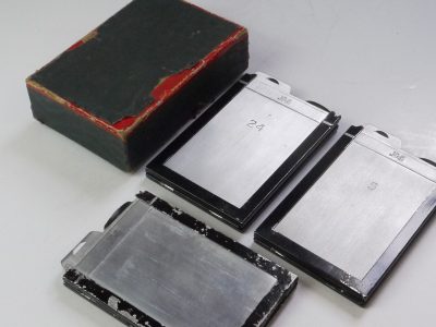 Newman & Guardia (N&G) set of Three 6x9 Double Sided Cut-Film holders (numbered) + Box