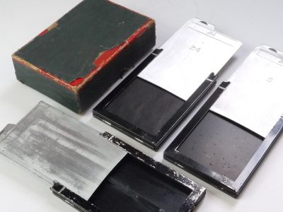Newman & Guardia (N&G) set of Three 6x9 Double Sided Cut-Film holders (numbered) + Box