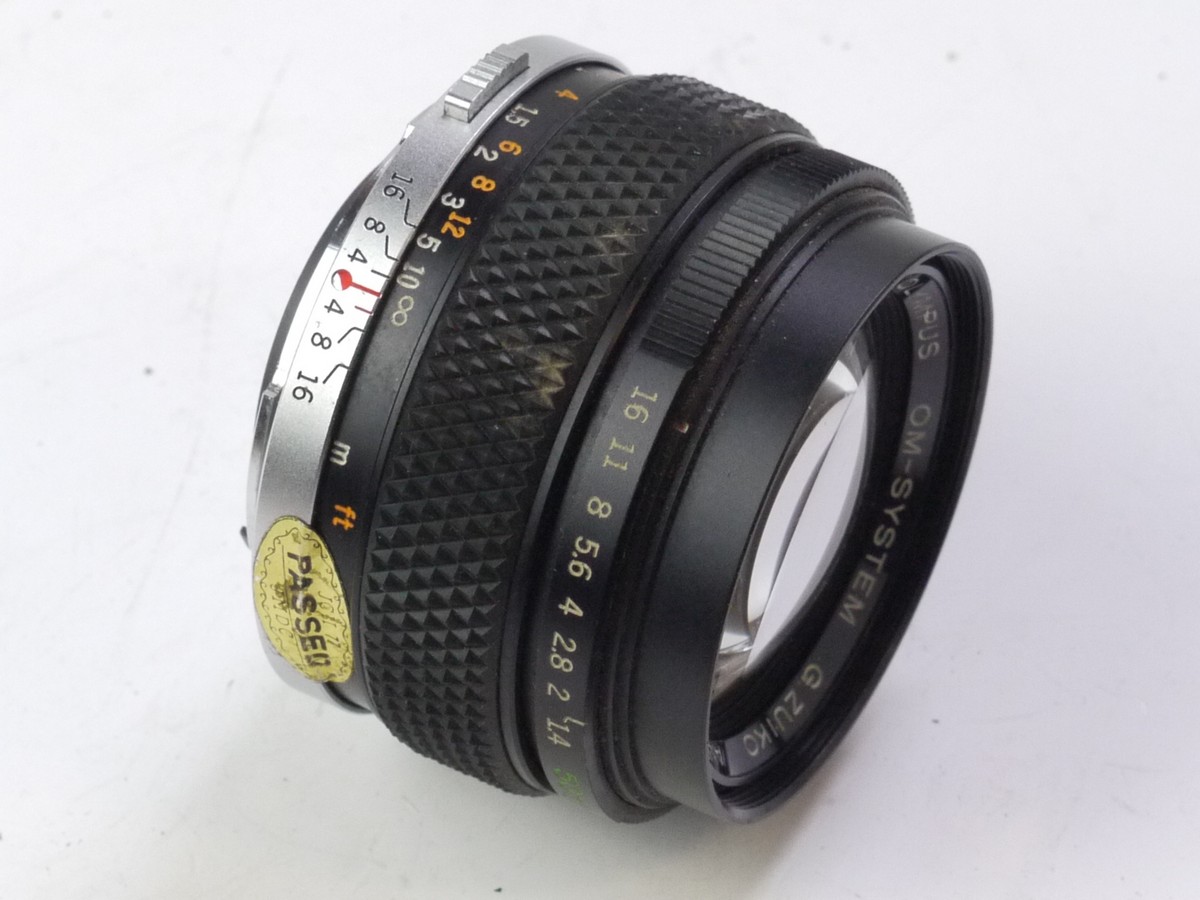 Olympus 50mm f1.4 G Zuiko manual fpocus OM mount lens + Cherry UV