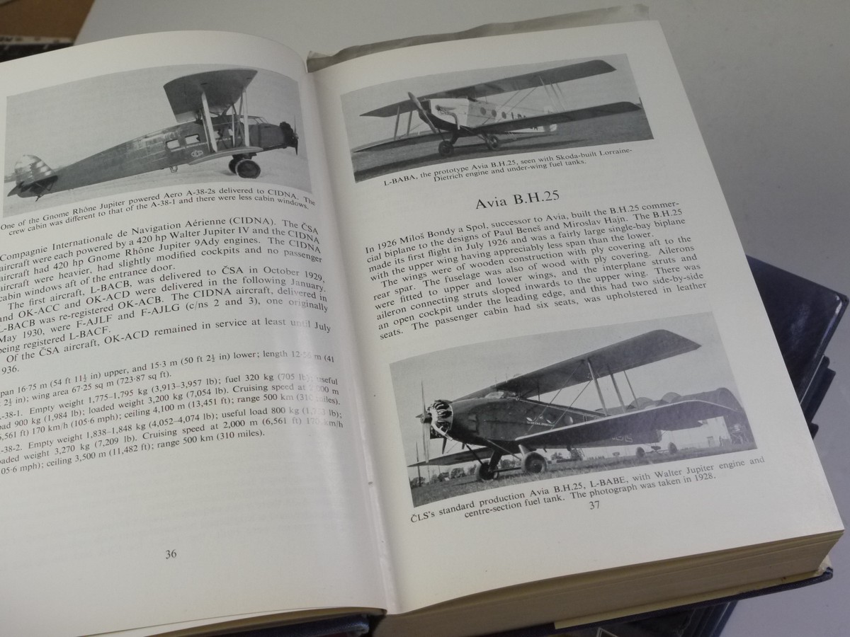 mwclassiccameras-20250523-175 Set of Four Aviation Books: "The British Bomber since 1914" c1974, "The Air Defence of Britain 1914-1918" c1984, "European Transport Aircraft since 1910" c1966 & "Hawker Aircraft since 1920" c1991. All Hardback with dust covers