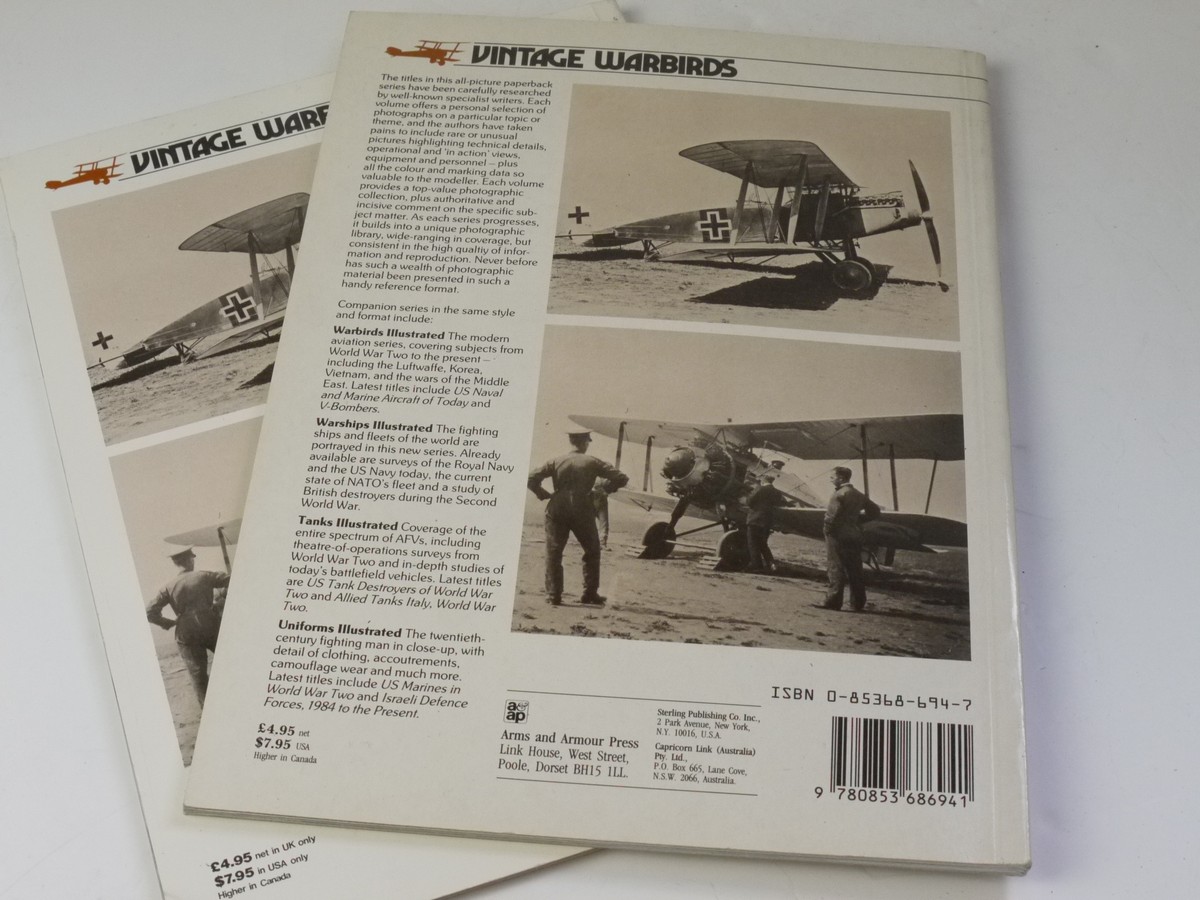 mwclassiccameras-20250523-178 Vintage Warbirds No.2 (The German Army Air Service in WW1) & No.3 (RAF between the Wars) both Softback, c1985 by Raymond Laurence Rimell