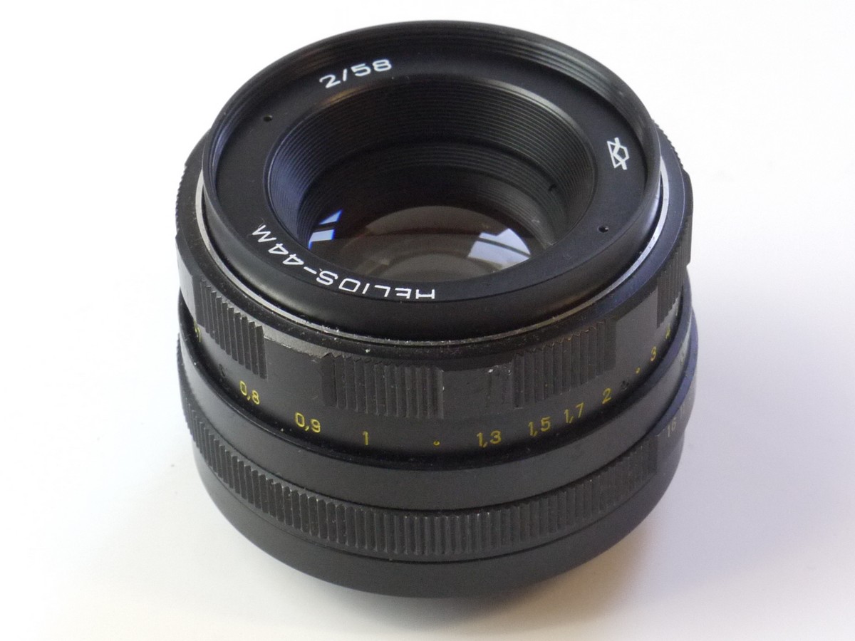mwclassiccameras-20250523-9 Krasnagorsk 58mm f2 Helios-44M manual focus M42 screw mount lens + Hoya Skylight 1B filter