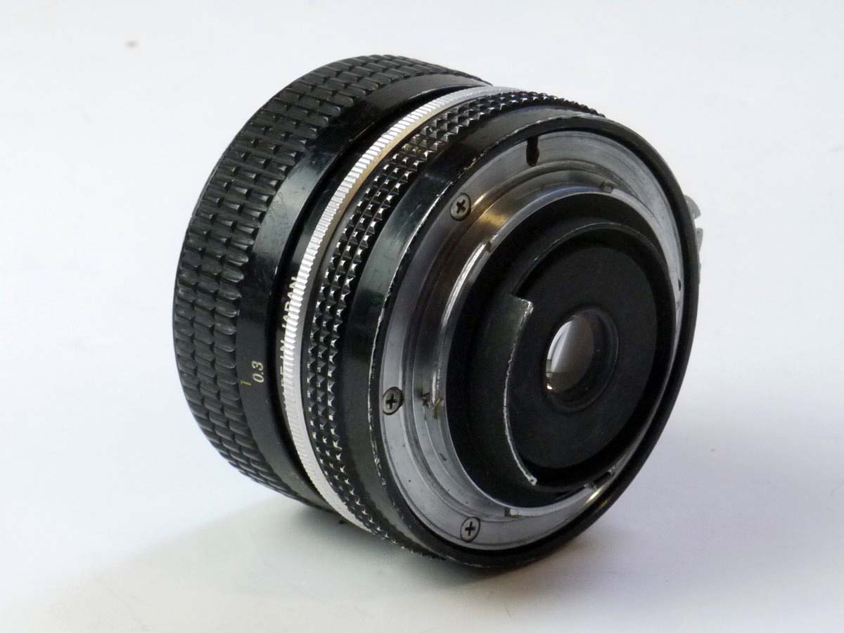mwclassiccameras-20250530-199 Nikon 28mm f3.5 Nikkor manual focus Pre-AI lens + Nikon front cap
