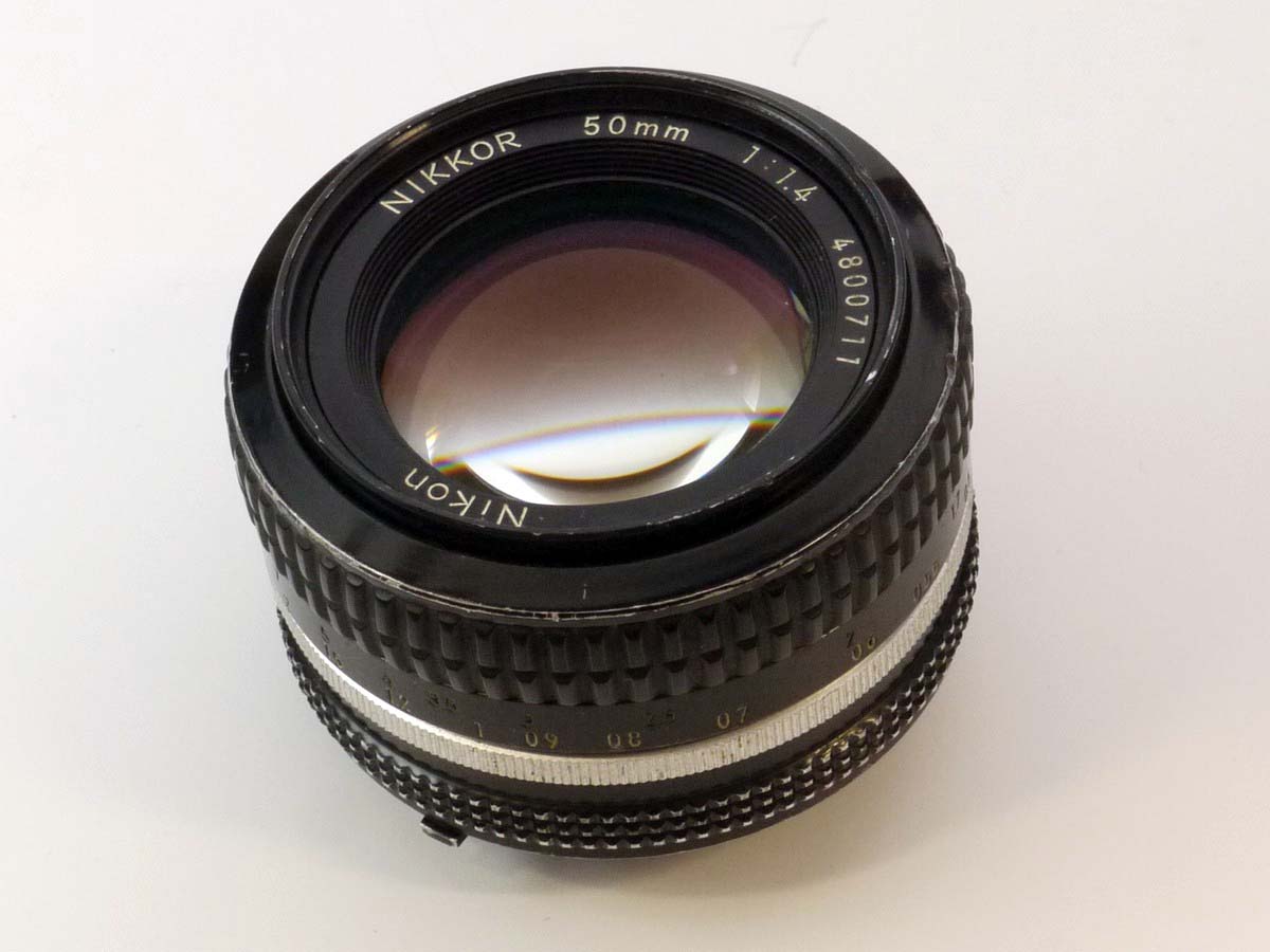 mwclassiccameras-20250530-34 Nikon 50mm f1.4 Nikkor manual focus AI mount lens + Nikon L39 Clear filter