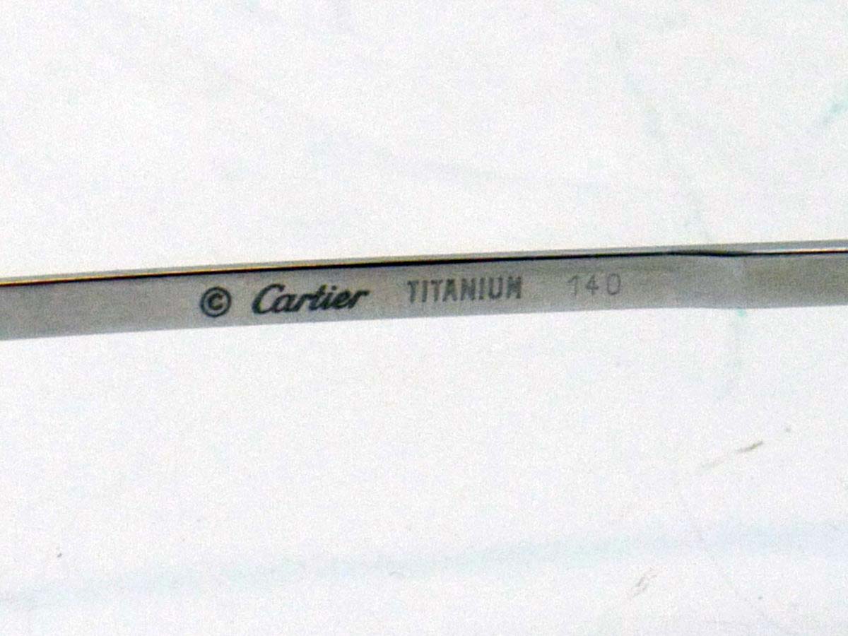 mwclassiccameras-20250530-79 Cartier Titanium Frame Eye Glasses, 140, complete with Original Instructions, Cartier cleanin cloth, Cartier Red Box & Cartier White Outer Box