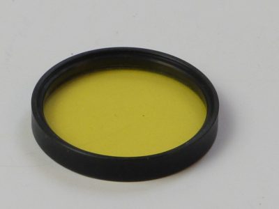 Heliopan Series 5 Yellow 3X filter, black rim + keeper case, instructions & box