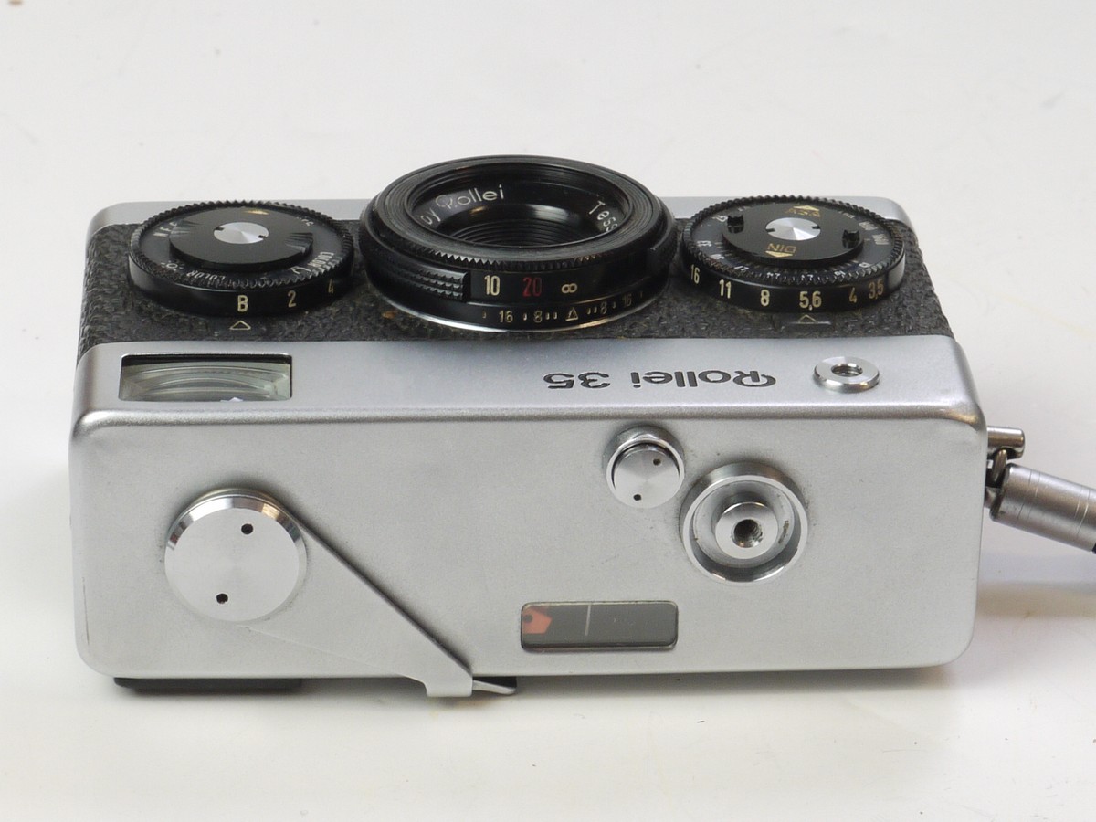 mwclassiccameras-20250606-42 Rollei 35 Chrome 35mm CDS Metered Camera with 40mm f3.5 Tessar collapsible lens, Wrist Strap & Original Instructions