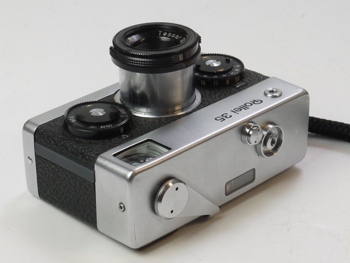 mwclassiccameras-20250606-45 Rollei 35 Chrome 35mm CDS Metered Camera with 40mm f3.5 Tessar collapsible lens, Wrist Strap & Original Instructions