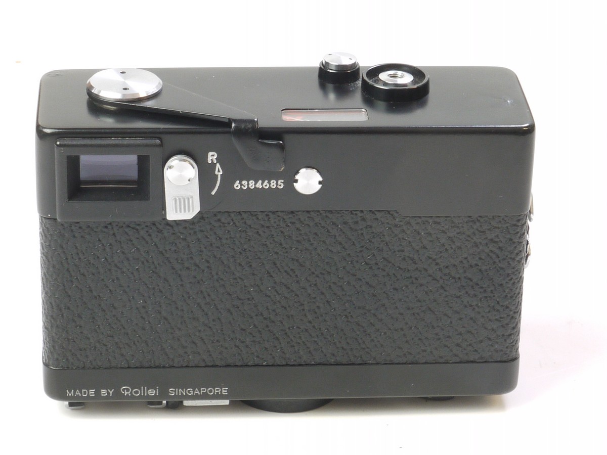 mwclassiccameras-20250606-49 Rollei 35T Black 35mm CDS Metered Camera with 40mm f3.5 Tessar collapsible lens